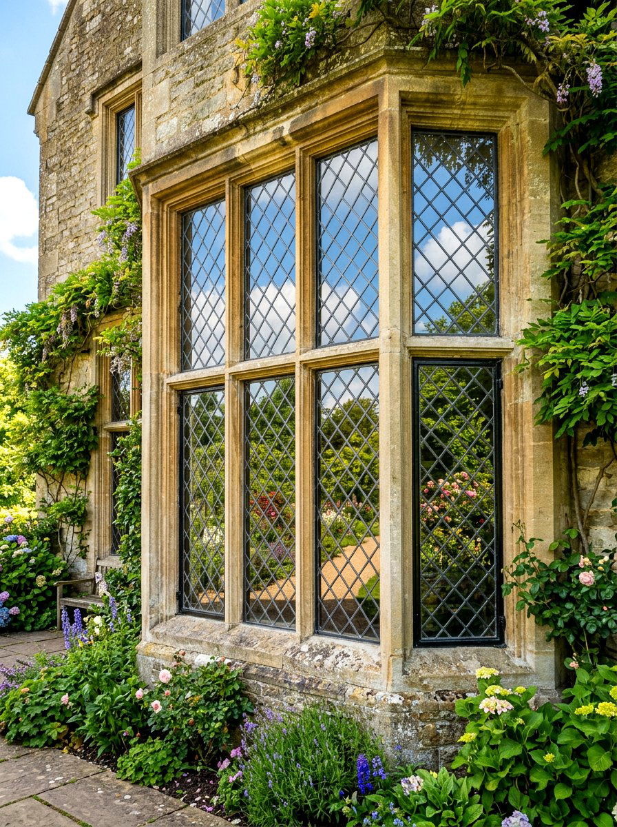 Leaded Glass Windows - 30 English manor exterior ideas