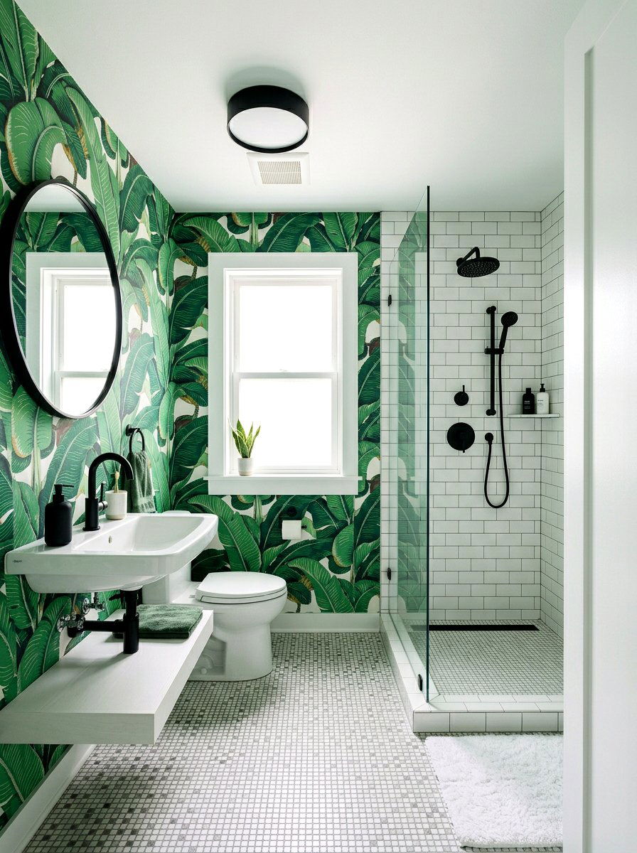Leaf Print Wallpaper - 30 patterned wallpaper ideas