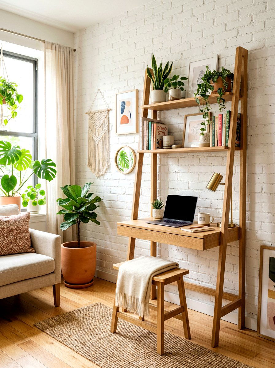 Lean To Desk - 30 home office desk ideas