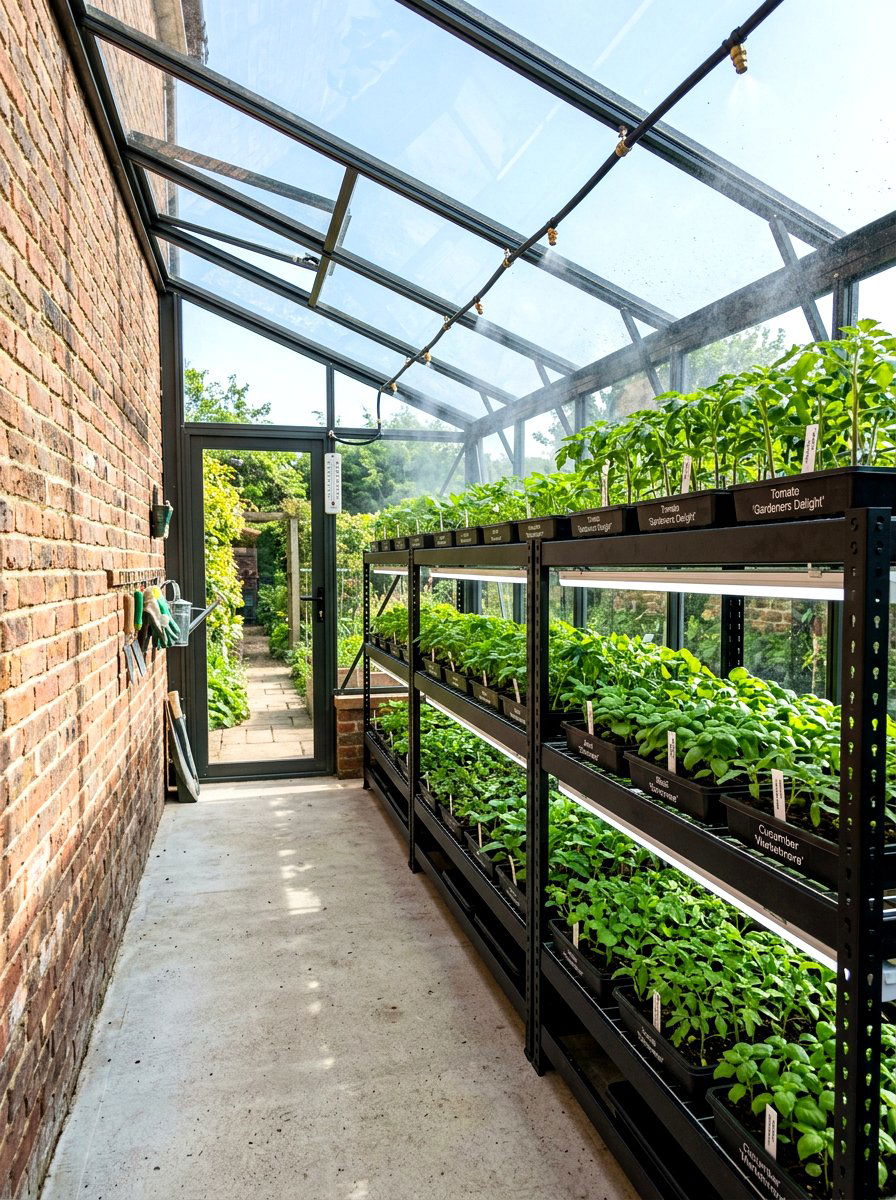 Lean To Greenhouse With Shelving - 30 lean to greenhouse ideas