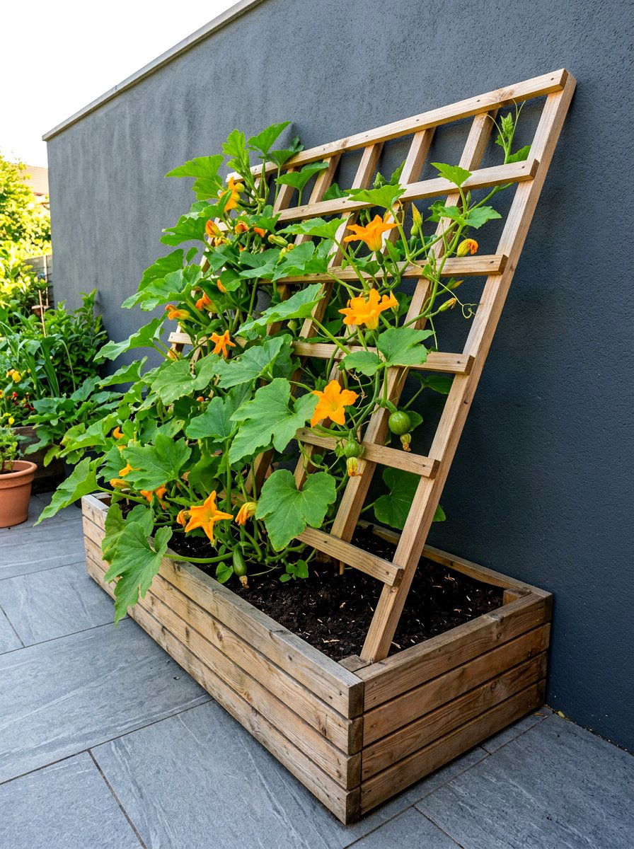 Lean To Raised Bed Trellis - 30 raised bed trellis ideas