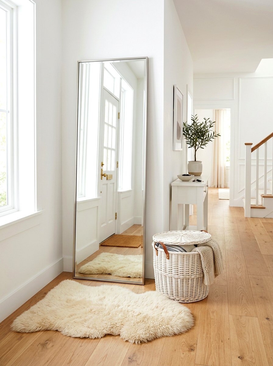 Leaner Wall Mirror - 30 foyer mirror wall ideas