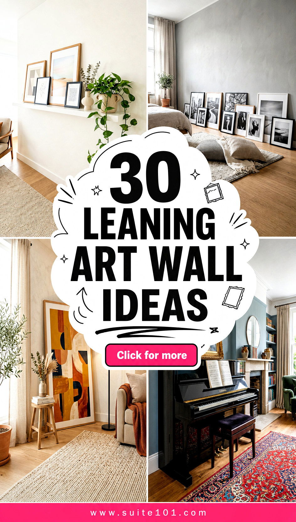 Leaning Art Wall Ideas 30 Creative Ways to Display Prints - Leaning Art Wall Ideas: 30 Creative Ways to Display Prints