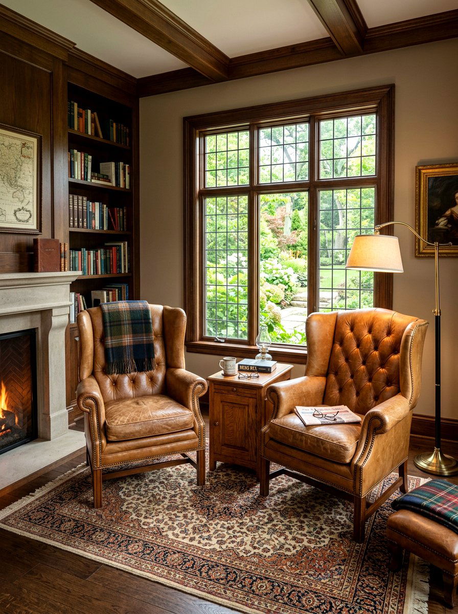Leather Armchair Retreat - 30 analog living room ideas