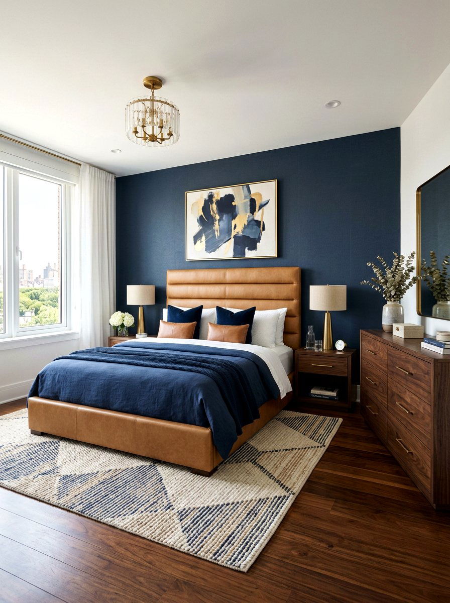 Leather Channel Tufted Bed - 30 channel tufted bed ideas