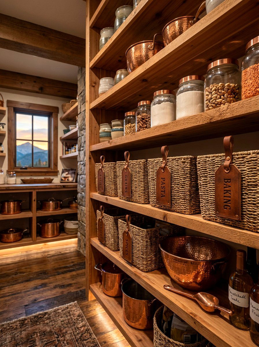 Leather Hanging Pantry Tag - 30 pantry labels luxury ideas