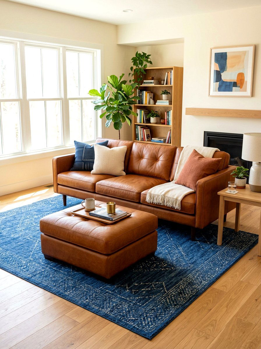 Leather Living Room Furniture - 30 updated traditional living room ideas