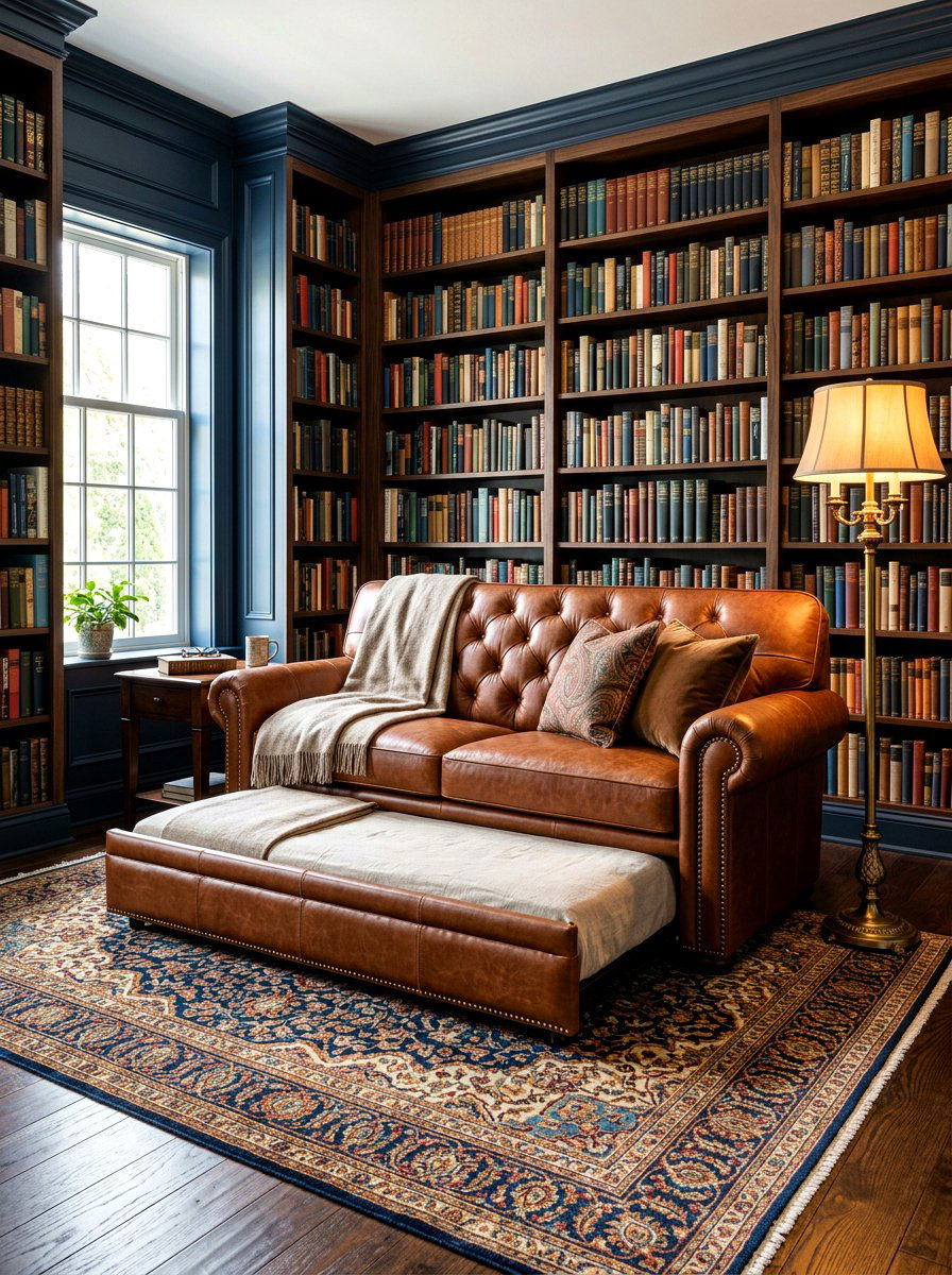 Leather Pull Out Sofa - 30 sofa bed luxury apartment ideas