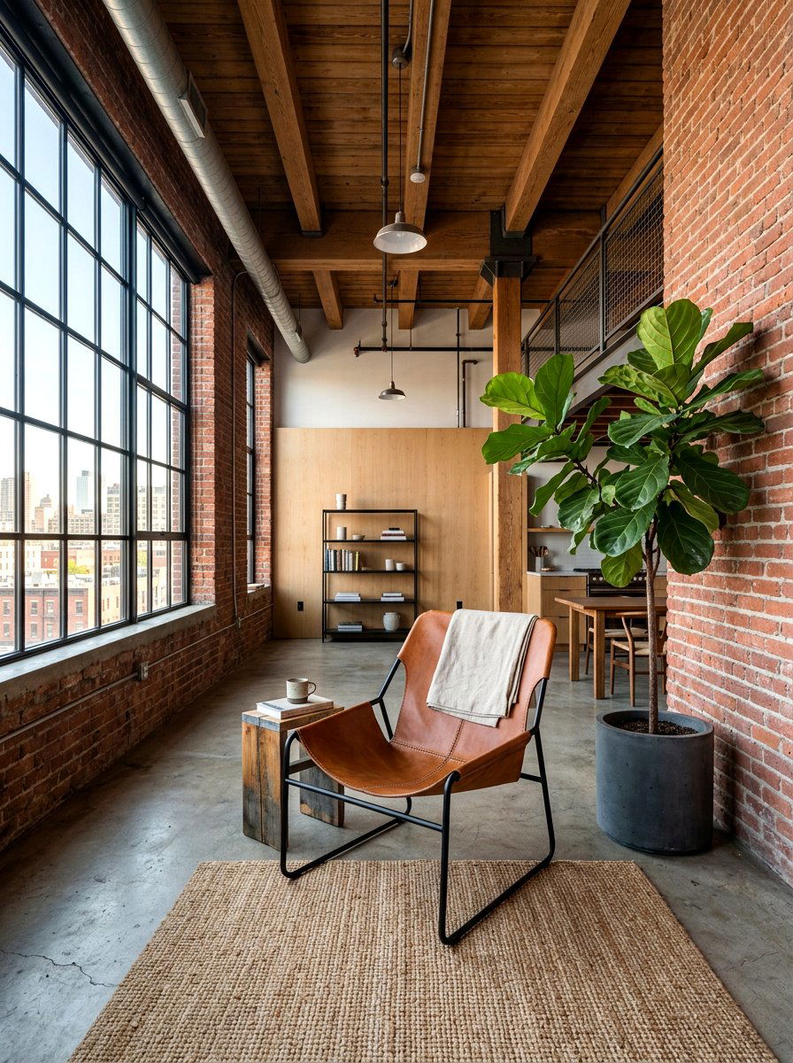 Leather Sling Chair - 30 accent chair ideas