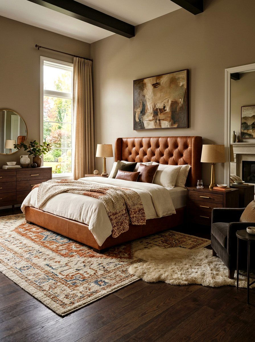 Leather Upholstered Bed - 30 upholstered bed ideas