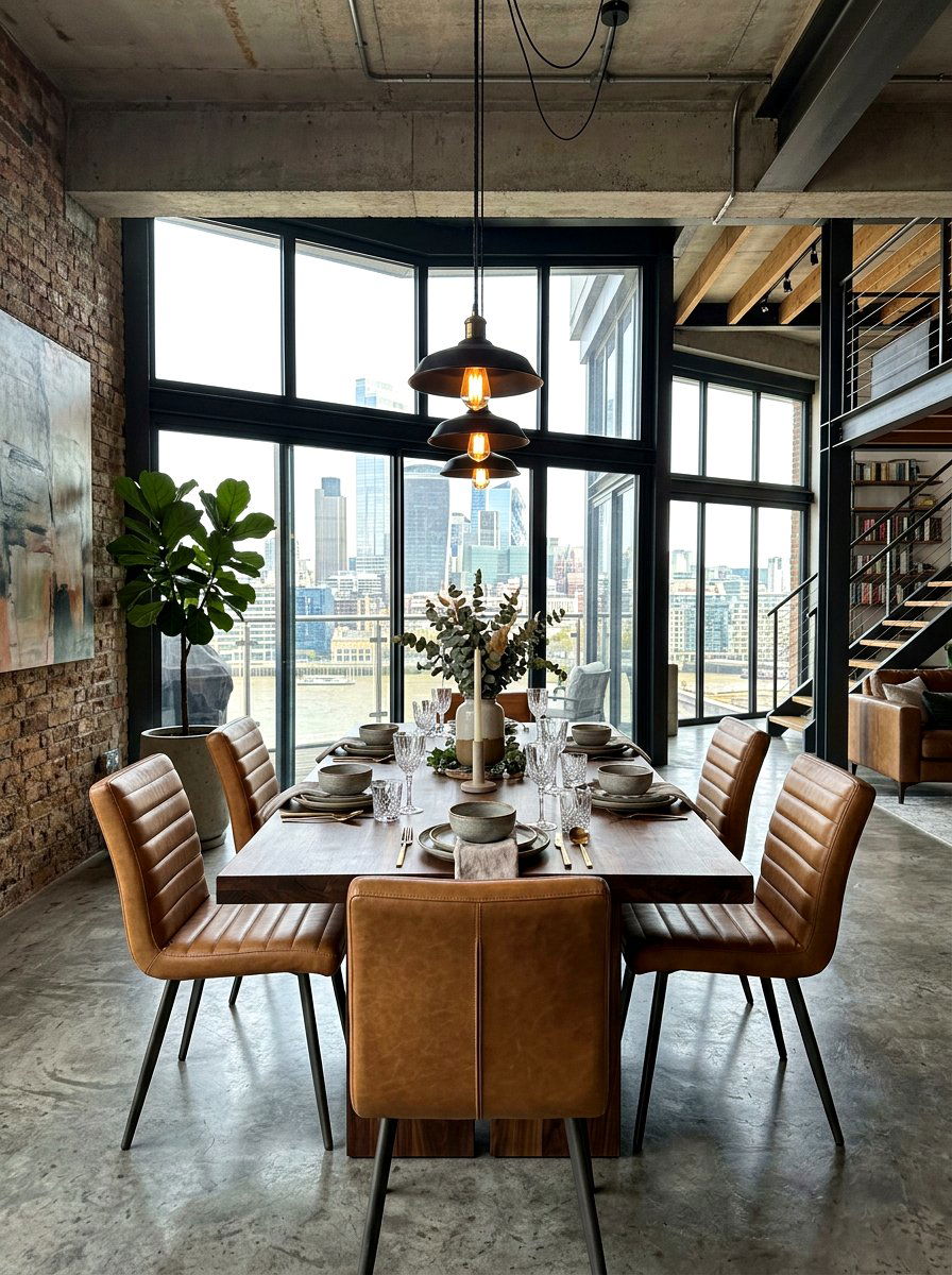 Leather channel stitch dining chair - 30 pleated dining chair ideas