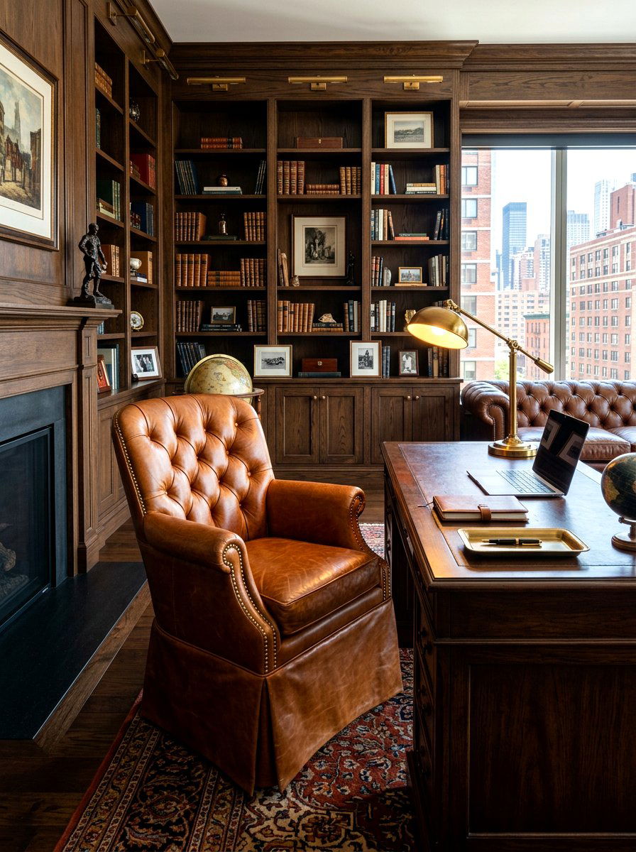 Leather skirted chair - 30 skirted chair ideas