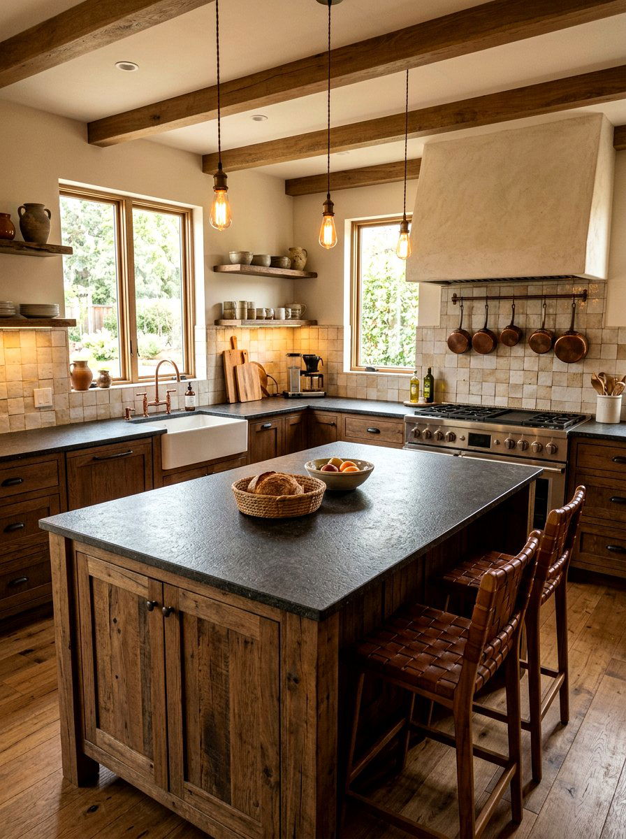 Leathered quartz texture - 30 quartz kitchen ideas