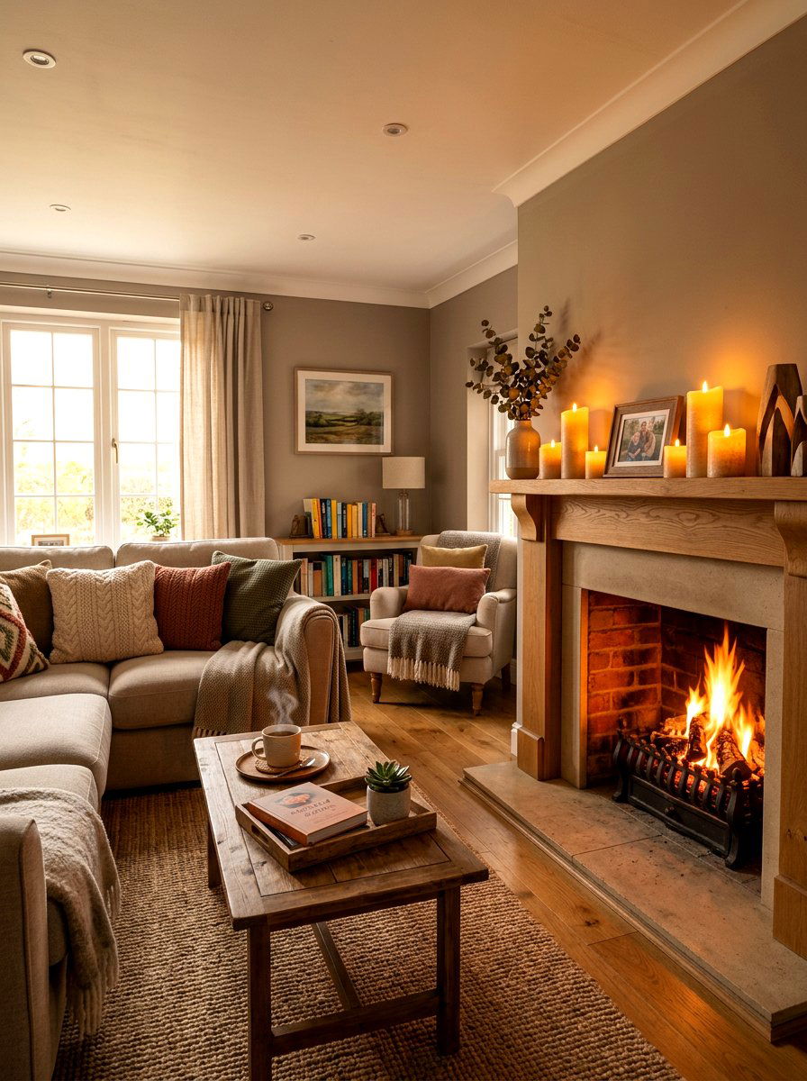 Led Flickering Candle - 30 mantel candle styling ideas