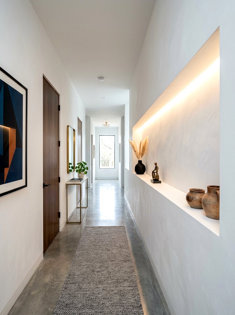 Led Light Niche - 30 wall niche ideas