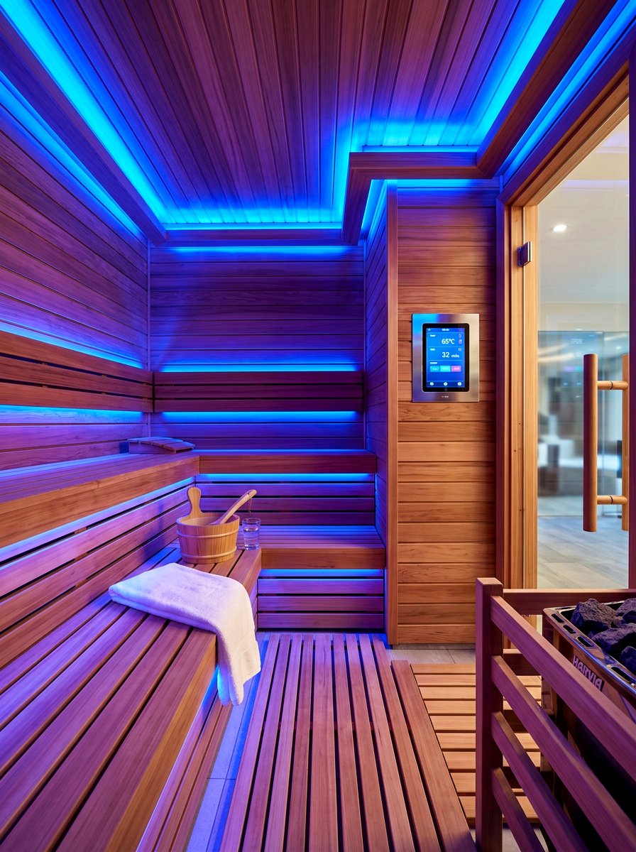 Led Light Sauna - 30 sauna room ideas