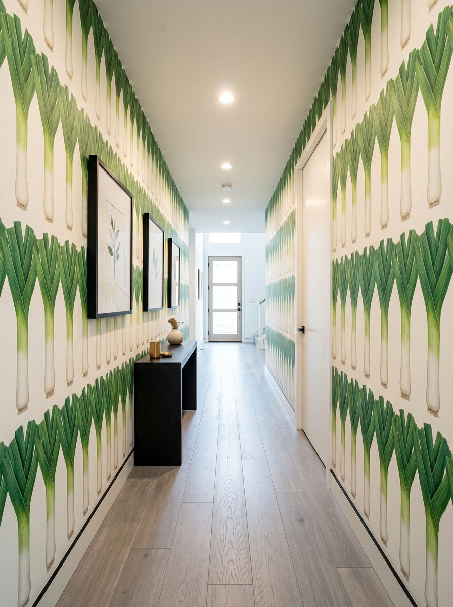 Leek wallpaper - 30 vegetable motif wallpaper ideas