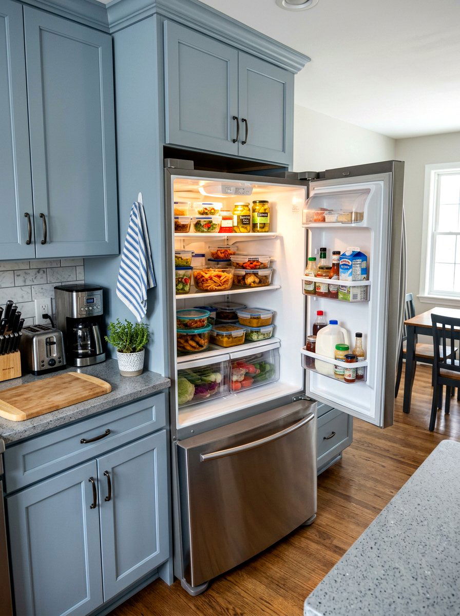 Leftover Food Container - 30 fridge organization ideas