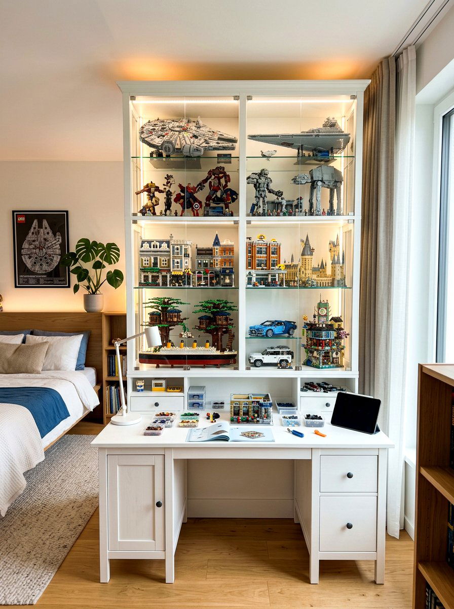 Lego display shelf and table - 30 lego table ideas