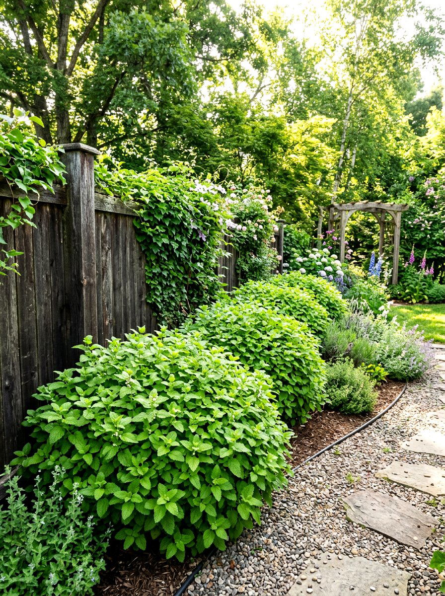Lemon Balm Aromatic Border - 30 herb border garden ideas