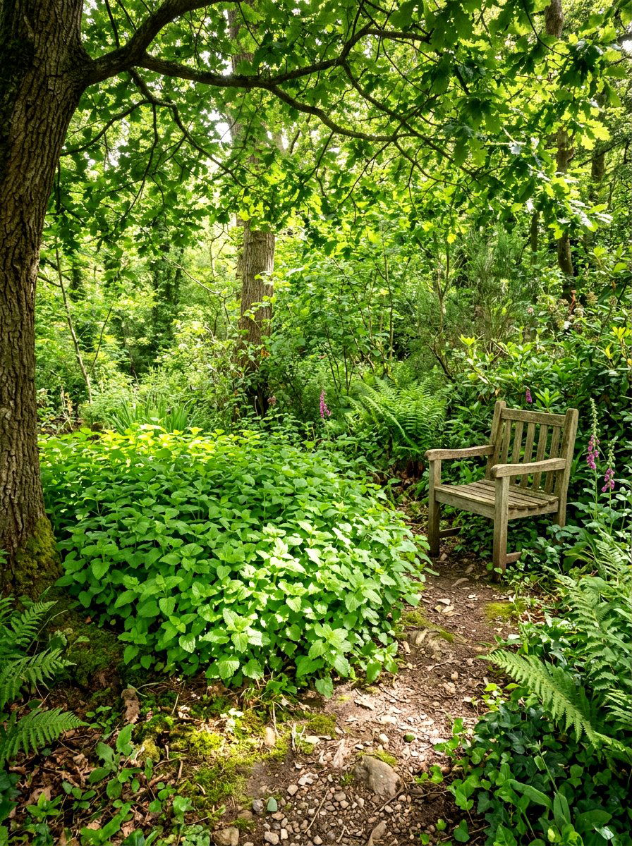 Lemon Balm Garden Corner - 30 medicinal garden ideas
