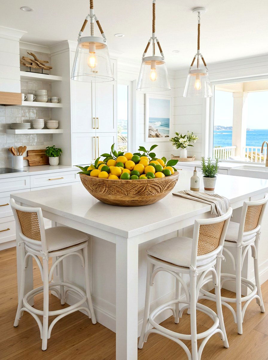 Lemon Bowl Centerpiece - 30 spring kitchen decor ideas