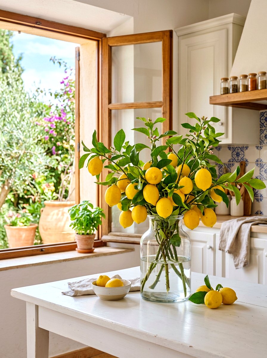 Lemon Branch Kitchen Table - 30 kitchen table decor ideas
