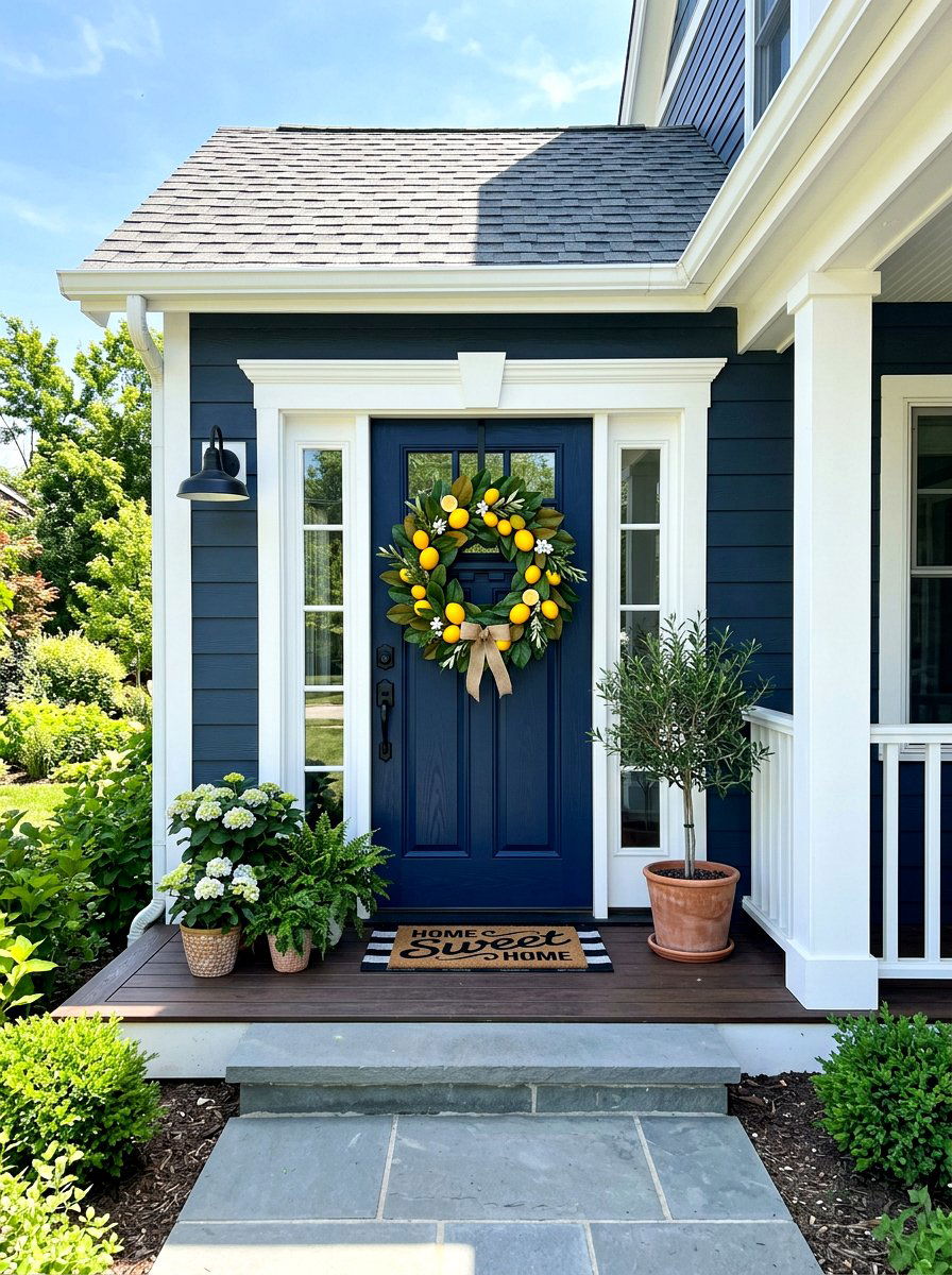 Lemon Citrus - 30 summer wreath ideas