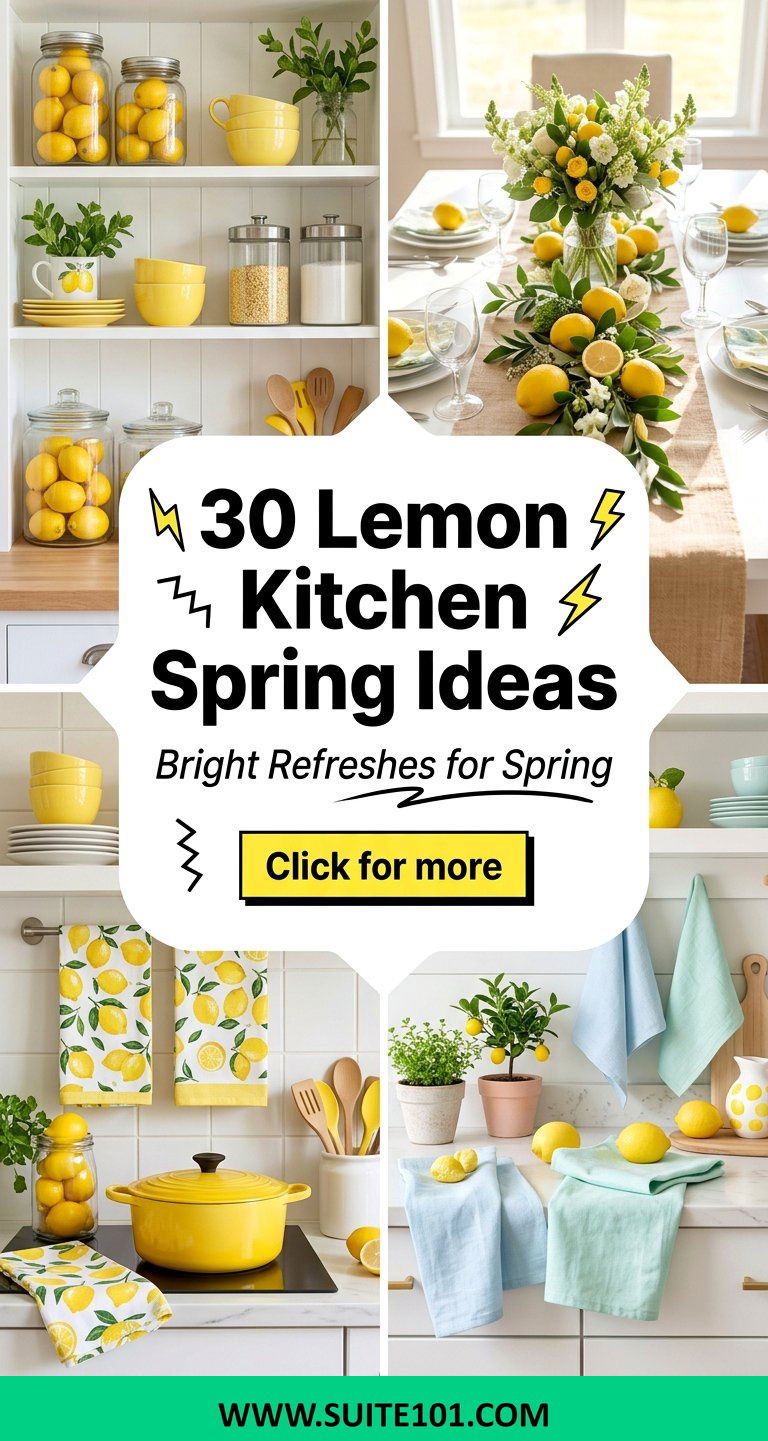 Lemon Kitchen Spring Ideas 30 Bright Refreshes for Your Space - Lemon Kitchen Spring Ideas: 30 Bright Refreshes for Your Space