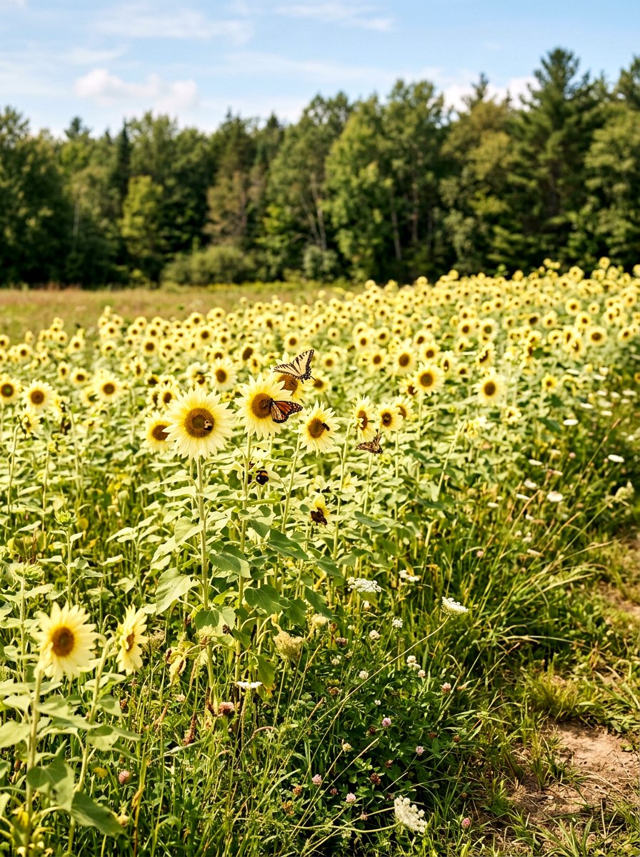 Lemon Queen Sunflower Garden - 30 sunflower garden ideas