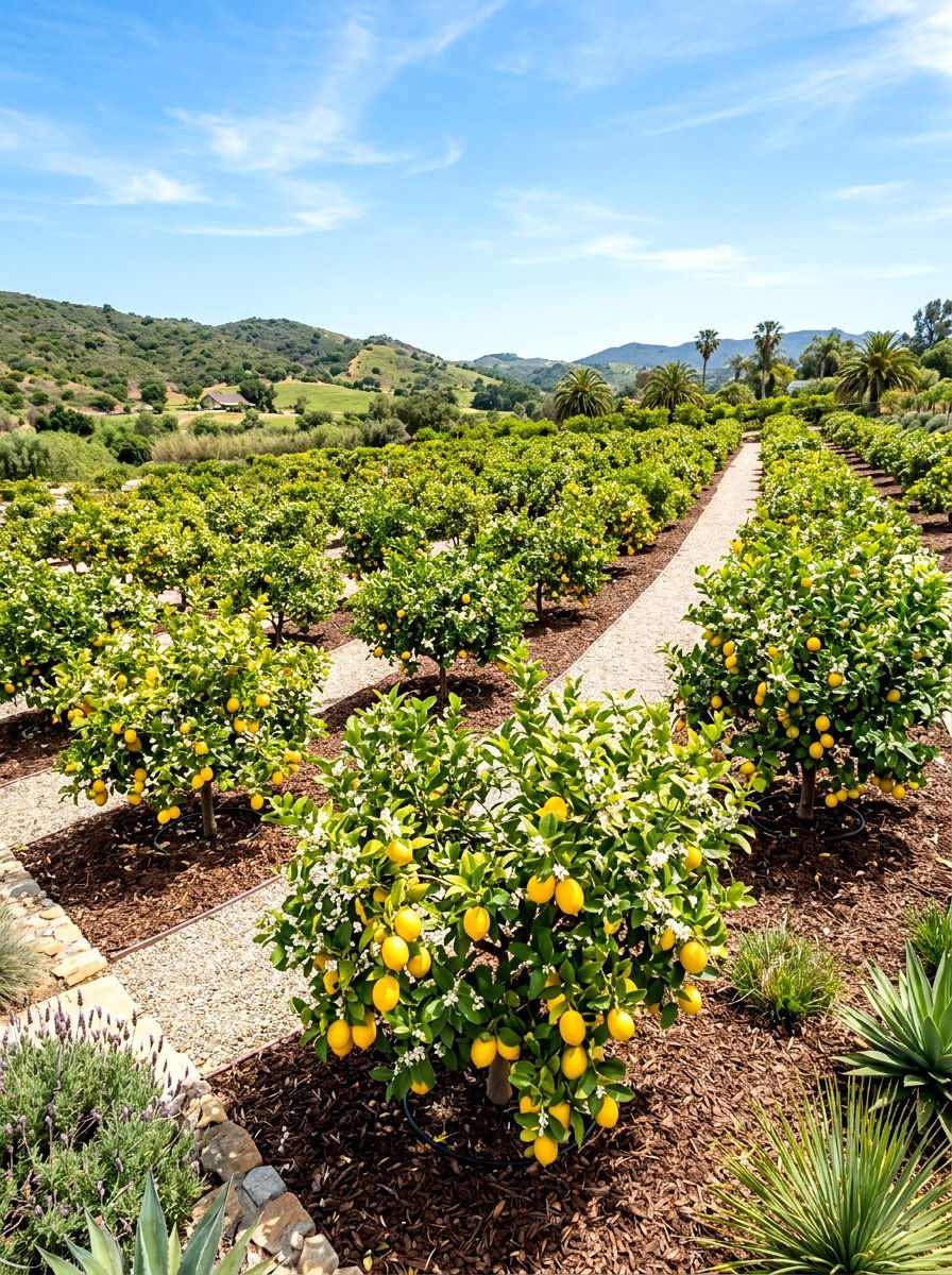 Lemon Tree Citrus Grove - 30 edible backyard landscaping ideas