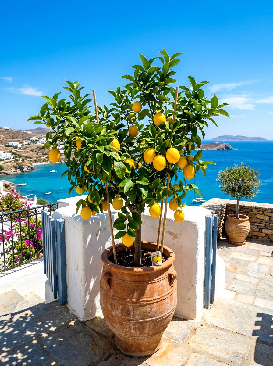 Lemon Tree Pot - 30 vegetable container garden ideas