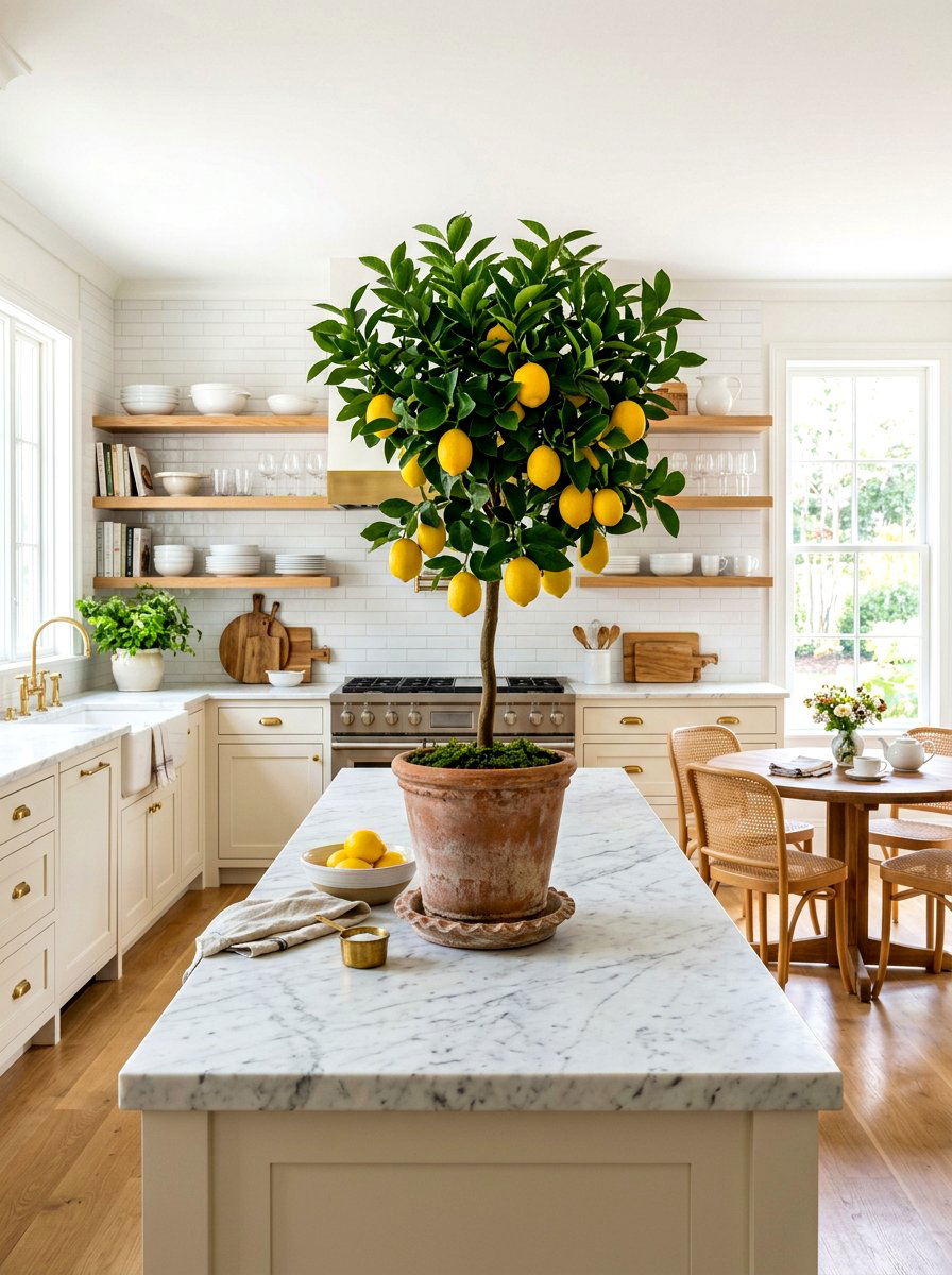 Lemon Tree Topiary - 30 lemon kitchen spring ideas