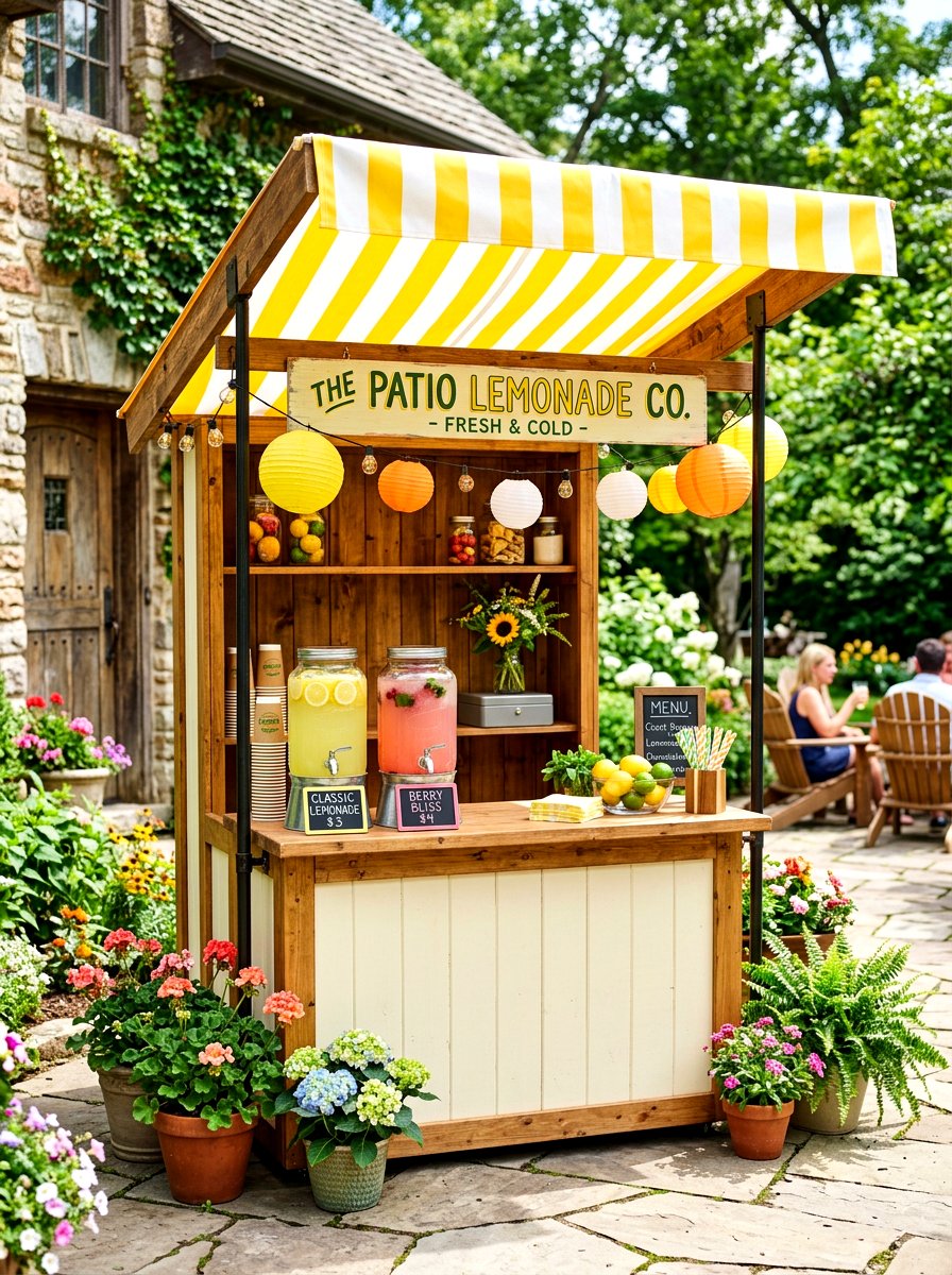 Lemonade Stand With Awning - 30 lemonade stand patio ideas