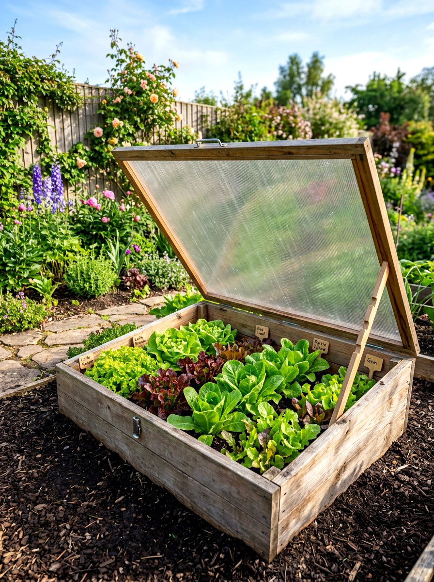 Lettuce Cold Frame - 30 cold frame garden ideas