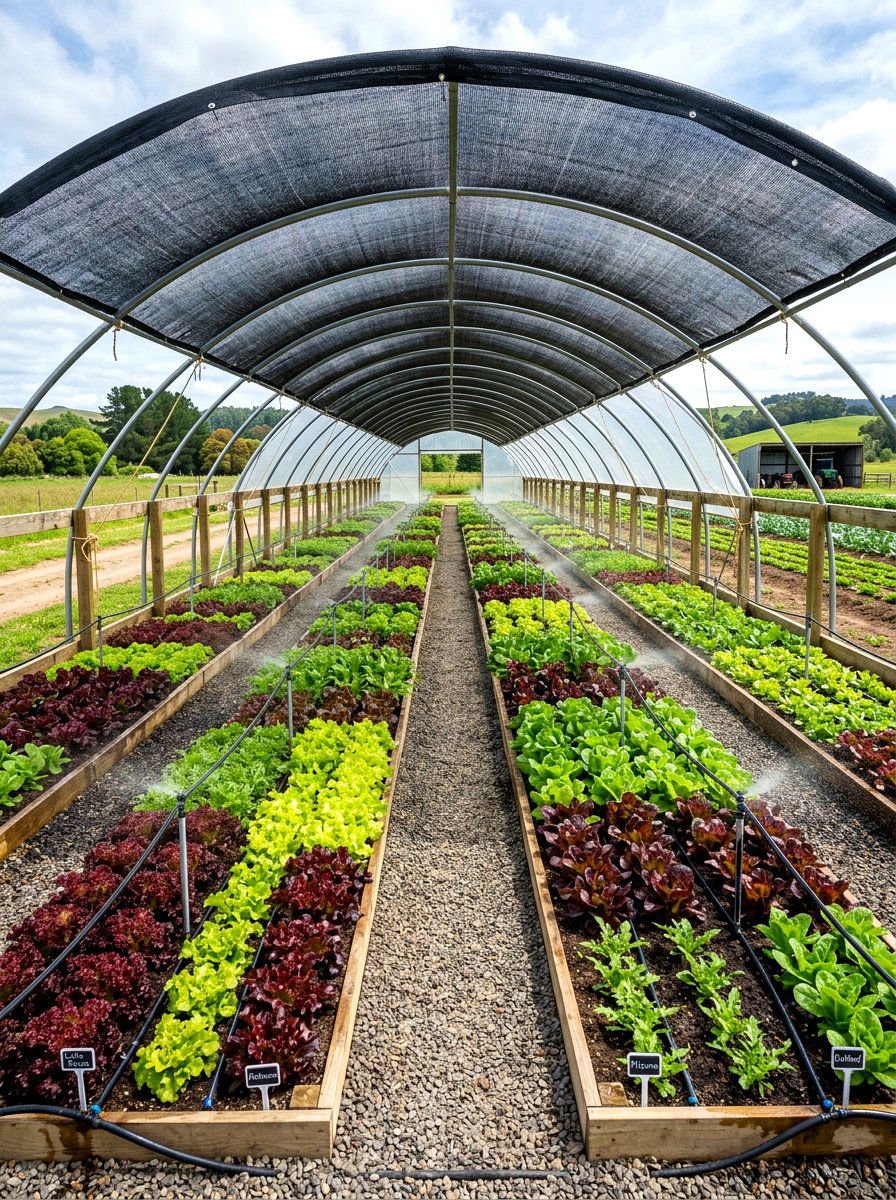 Lettuce nursery hoop house - 30 hoop house garden ideas