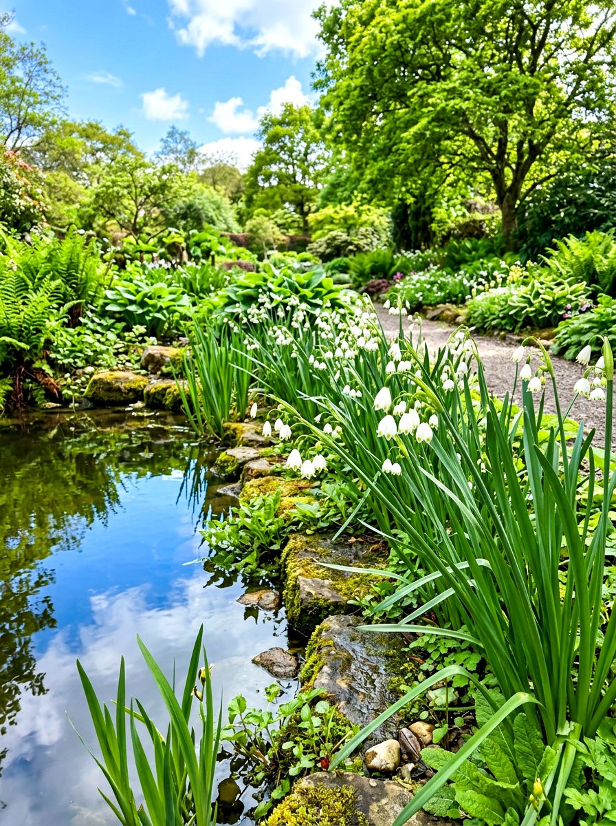 Leucojum Damp Garden - 30 bulb garden ideas