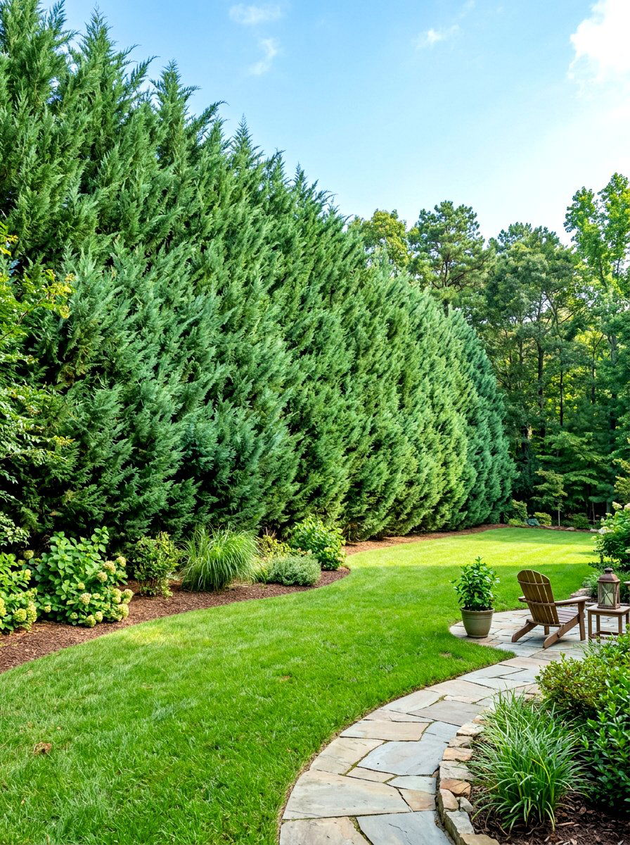 Leyland Cypress Screen - 30 hedge privacy ideas