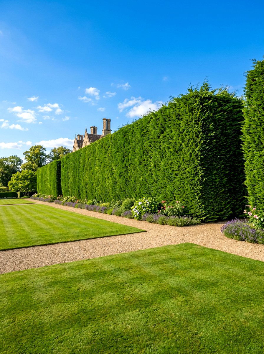 Leylandii Fast Growing Hedge - 30 hedge row ideas
