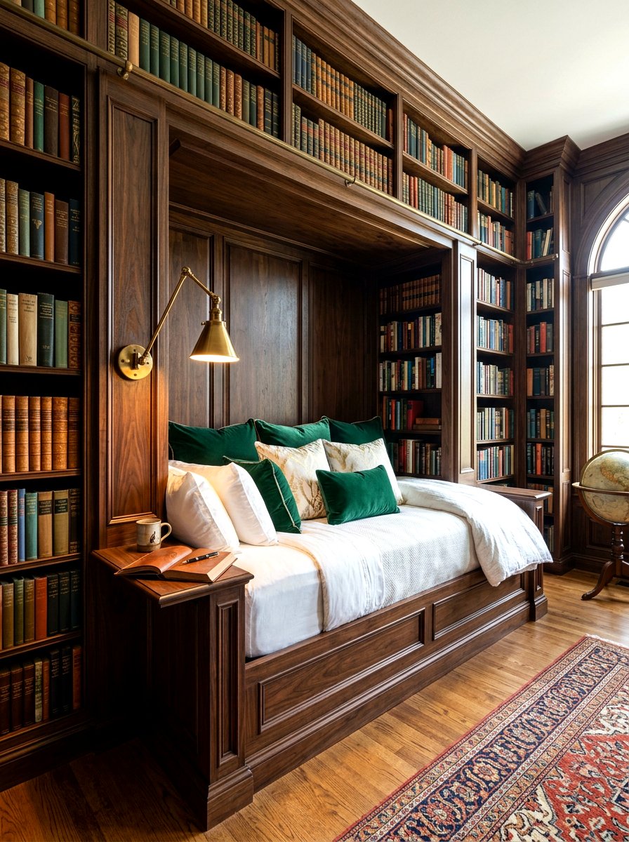 Library Bed Alcove - 30 bed nook alcove ideas