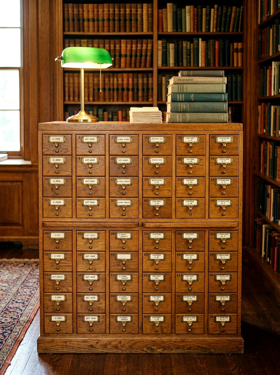 Library Card Catalog - 30 mail sorting cabinet ideas