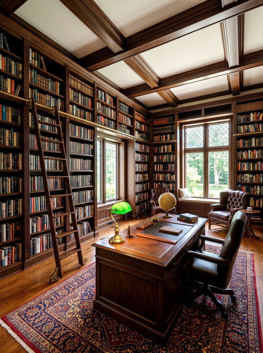 Library Home Studio - 30 masculine home studio ideas