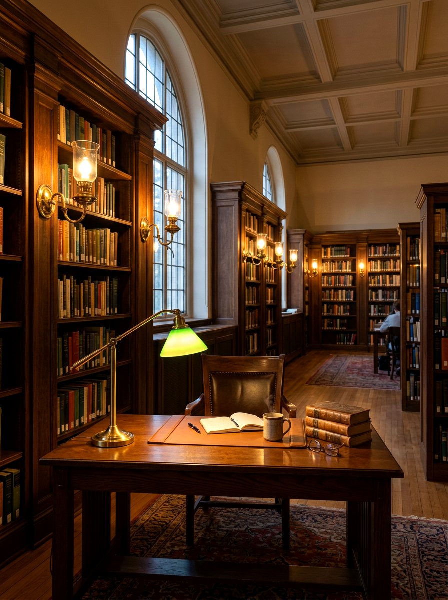 Library Lighting Brass Sconces - 30 classic office library ideas