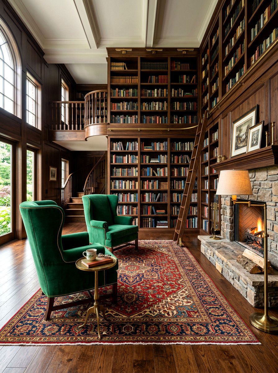 Library Lounge Space Design - 30 home entertaining room ideas