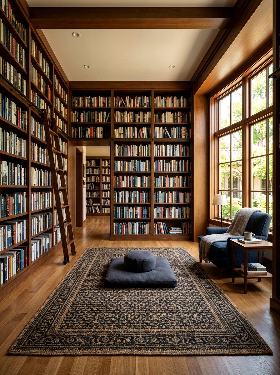 Library Meditation Space - 30 meditation room ideas