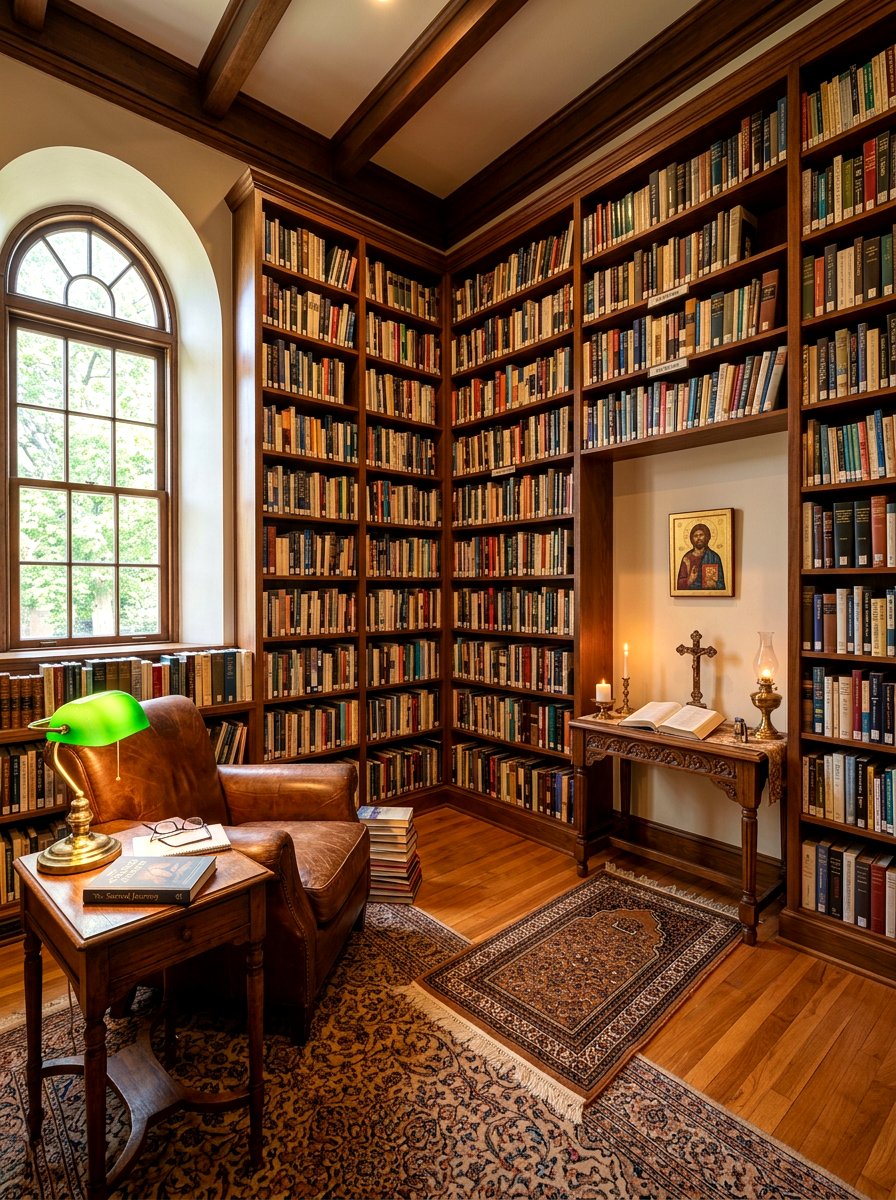 Library Prayer Room Combo - 30 prayer room ideas