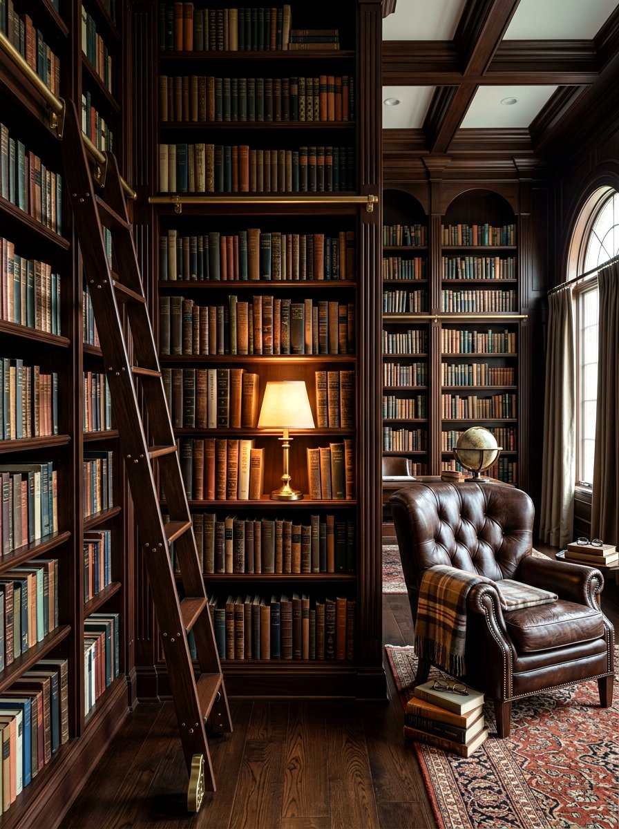 Library Shelf Accent Lamp - 30 lamp styling ideas