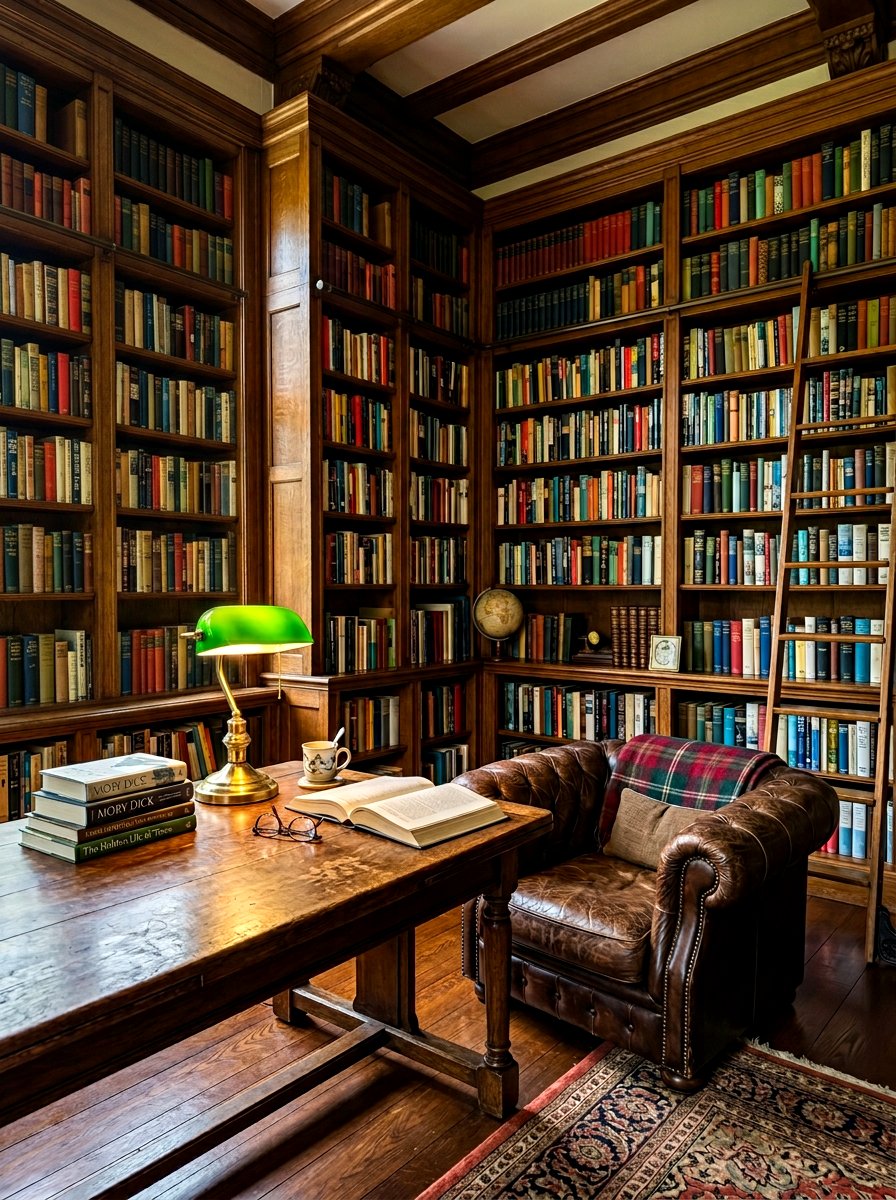 Library Style Corner - 30 breakfast nook ideas
