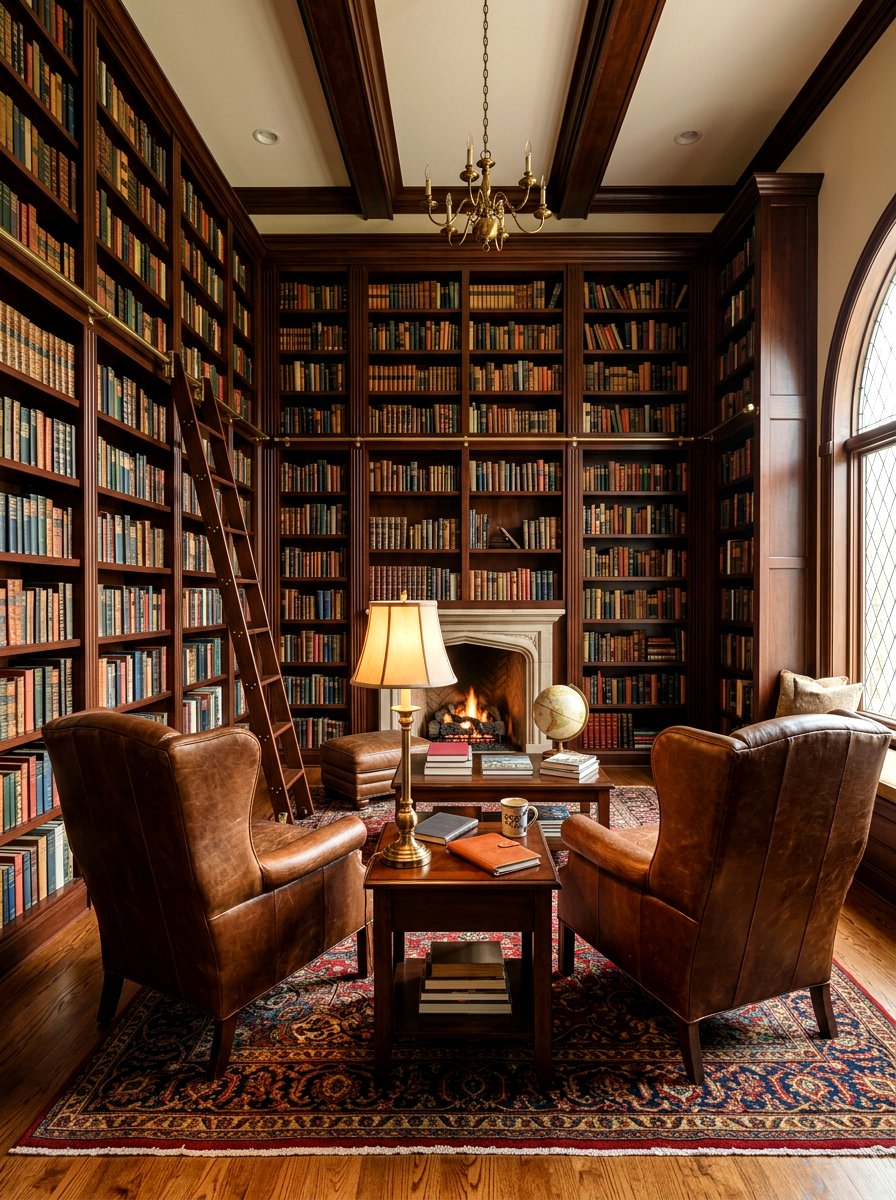 Library Theme Sitting Room - 30 sitting room ideas