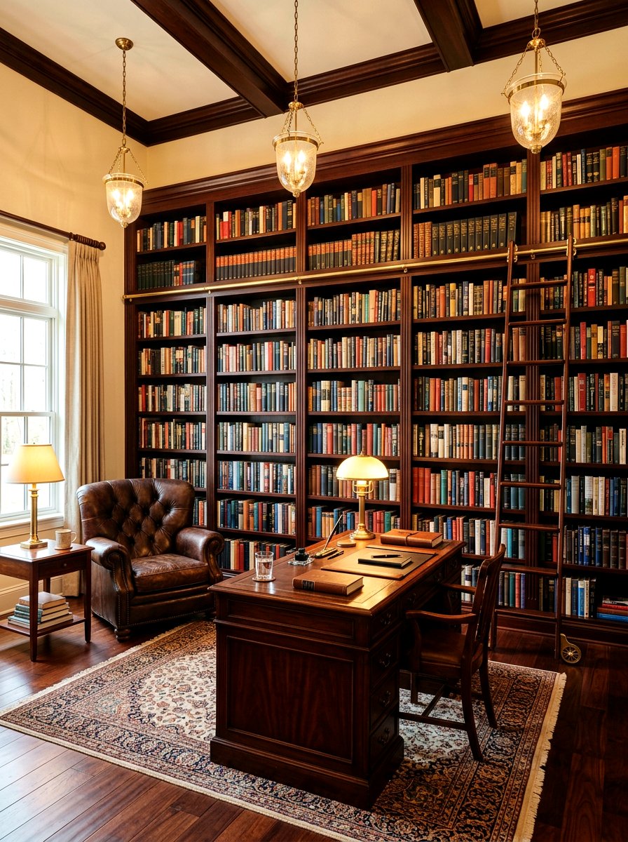 Library Wall Room - 30 writing room ideas